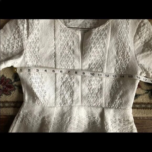 Sandro paris white lace dress size 3 - Picture 10 of 12